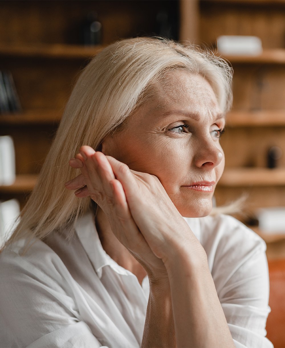 woman with menopause